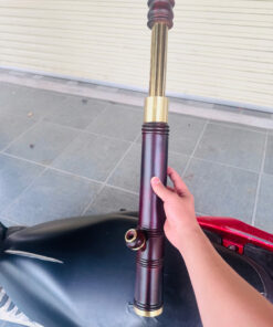 Điếu cày mini rút gỗ mun bọc đồng