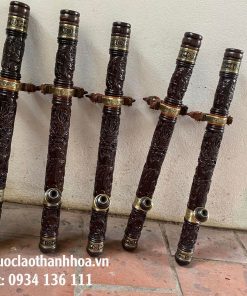 Điếu cày gỗ mun toàn thân