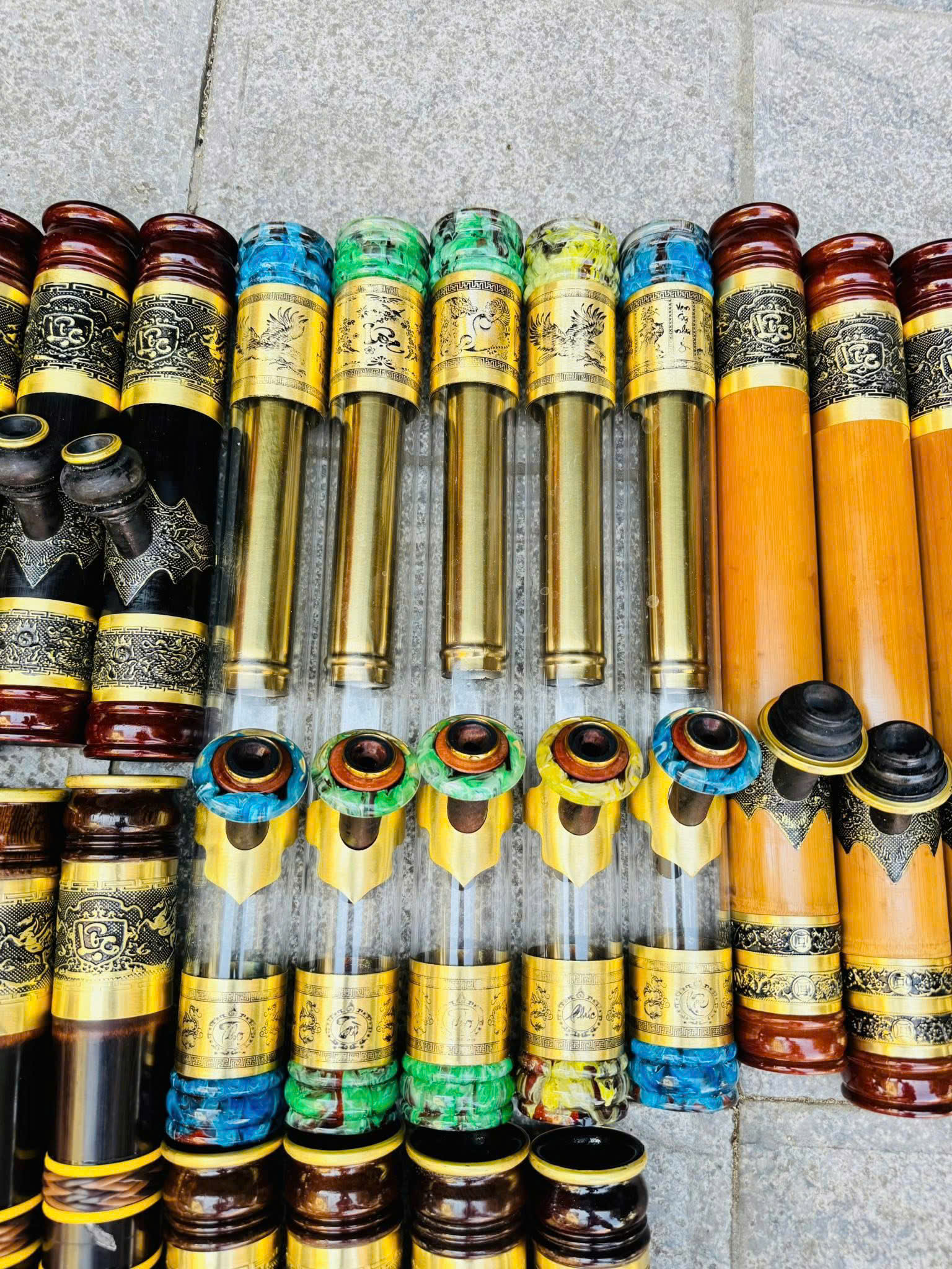 mini rút trong suốt miệng đế nỏ ngọc
